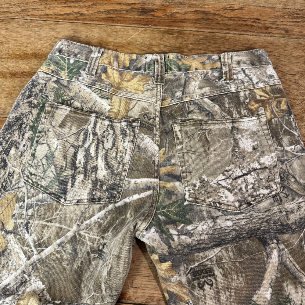 Realtree Camo Pants Men Tag 34x32 RT Edge Cotton Stretch Hunting Trousers Brown - Picture 4 of 15